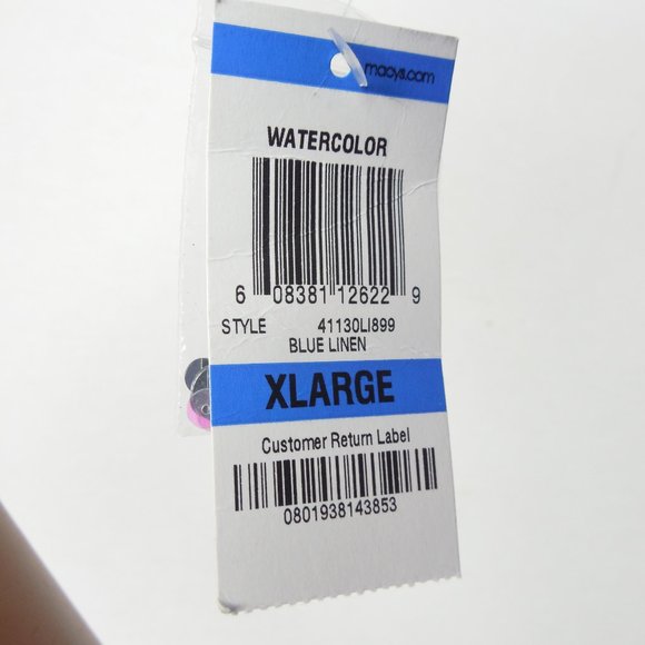 INC Top XL Blue Confetti Sequin  Party Shirt Stretch Short Sleeve Runs Small - Picture 6 of 8